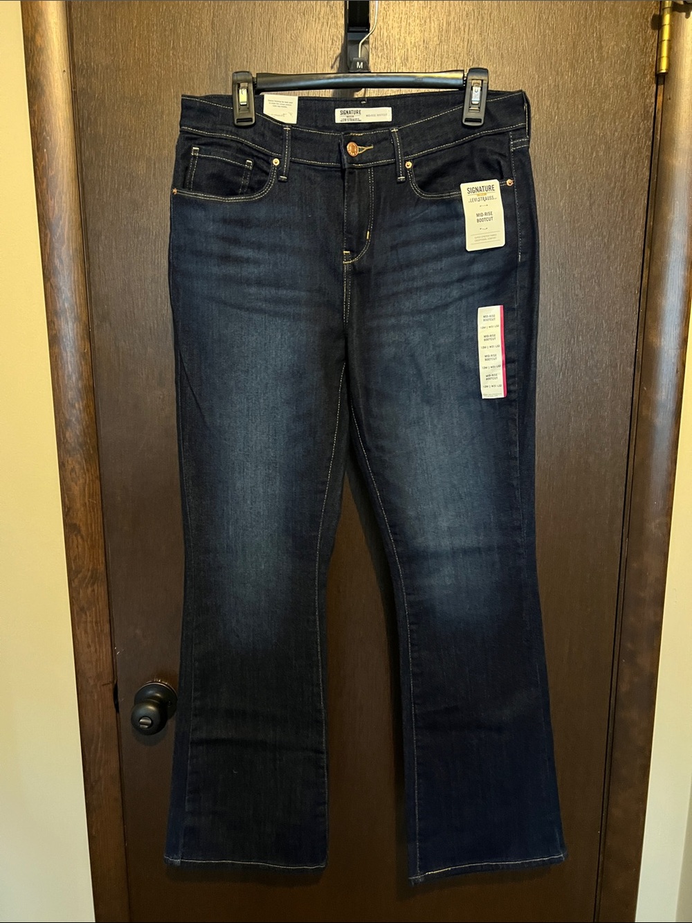 Signature by Levi Strauss Dark Indigo Boot-Cut Jeans